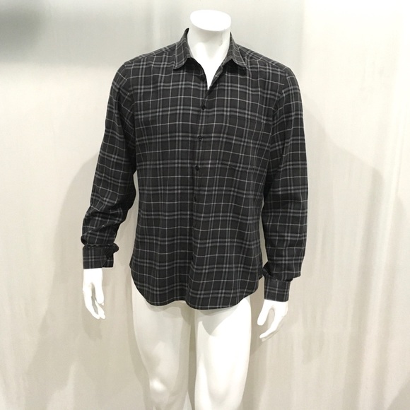black and grey burberry shirt